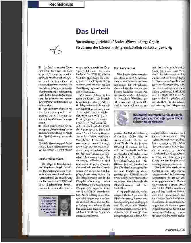 Vorschauseite 1: Das Urteil
