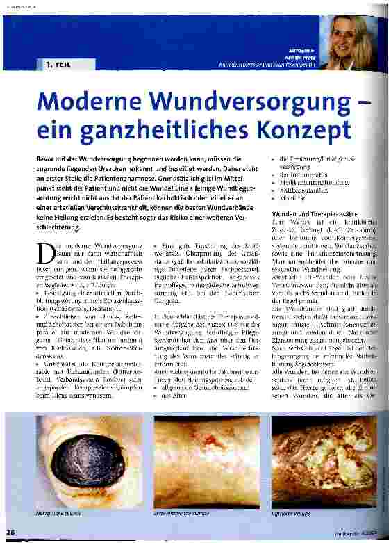 Vorschauseite 1: Moderne Wundversorgung - ein ganzheitliches Konzept 1. Teil