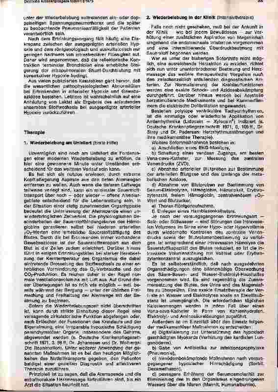 Vorschauseite 3: Intensivtherapie nach Ertrinkungsunfällen
