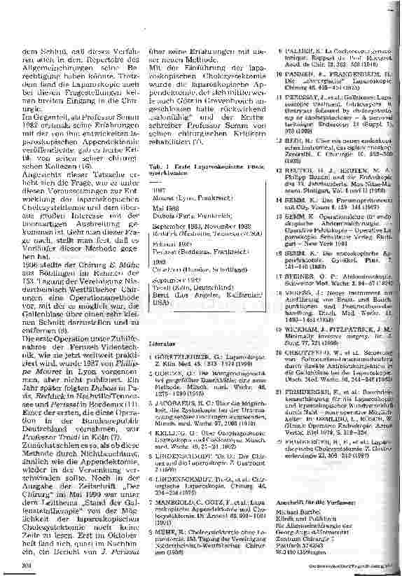 Vorschauseite 4: Die minimal-invasive Chirurgie 2.Folge: Historische Entwicklung der Laparoskopie