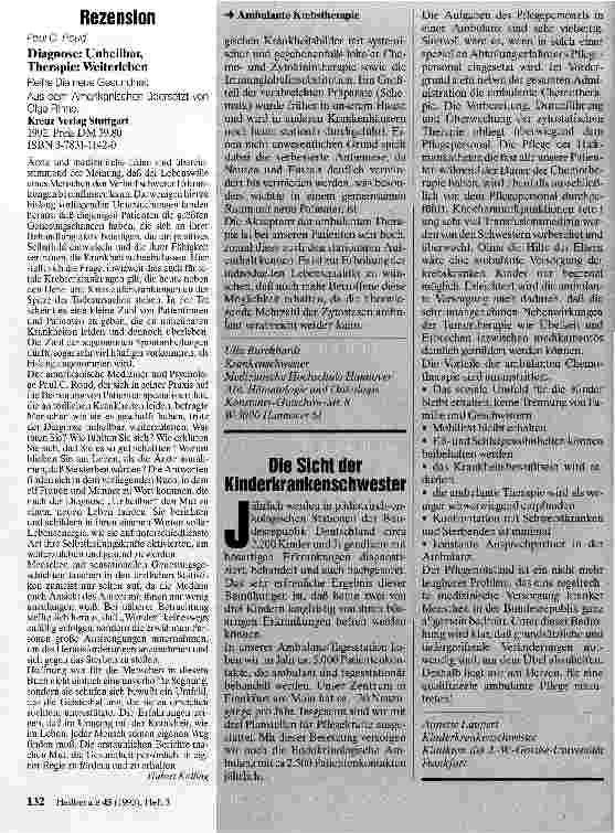 Vorschauseite 3: Ambulante Krebstherapie