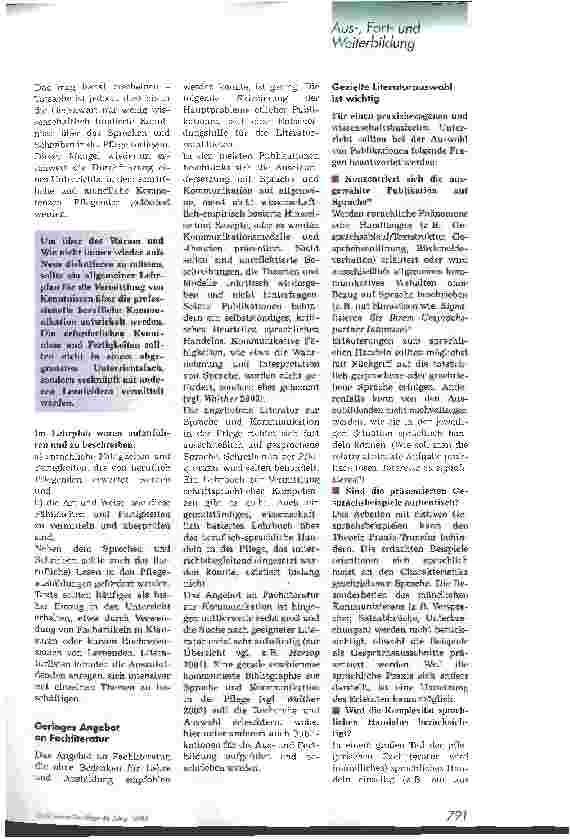 Vorschauseite 2: Pflegeausbildung: Neue Möglichkeiten nutzen! 2. Teil: Förderung sprachlicher Kompetenzen