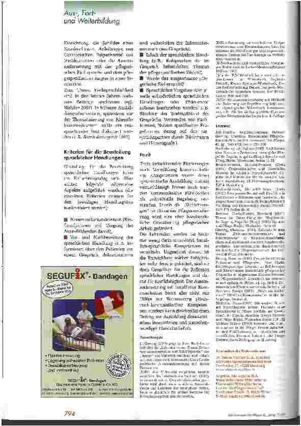 Vorschauseite 5: Pflegeausbildung: Neue Möglichkeiten nutzen! 2. Teil: Förderung sprachlicher Kompetenzen