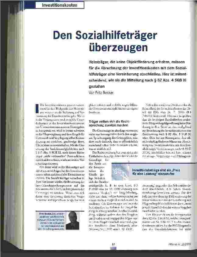 Vorschauseite 1: Den Sozialhilfeträger überzeugen