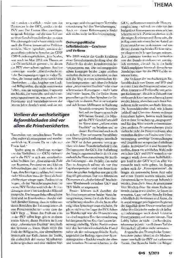 Vorschauseite 2: Die große Koalition der Politikverweigerung!