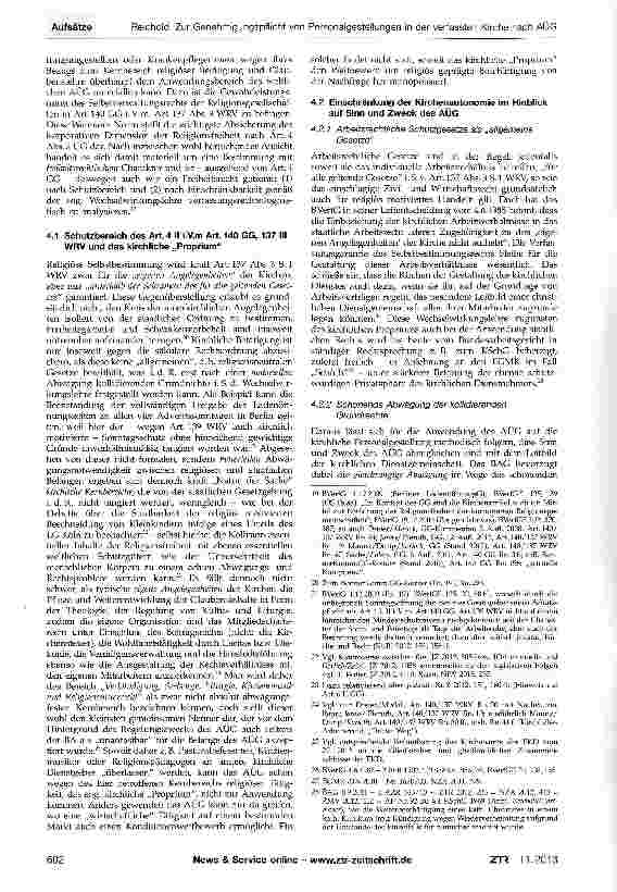 Vorschauseite 3: Zur Genehmigungspflicht von Personalgestellungen in der verfassten Kirche nach AÜG