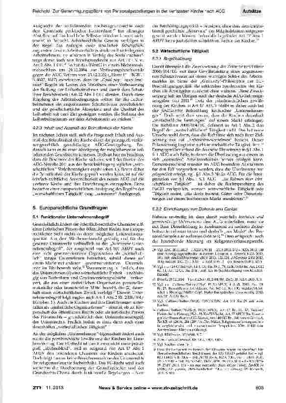 Vorschauseite 4: Zur Genehmigungspflicht von Personalgestellungen in der verfassten Kirche nach AÜG