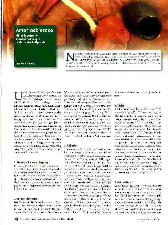 Vorschauseite 1: Arteriosklerose