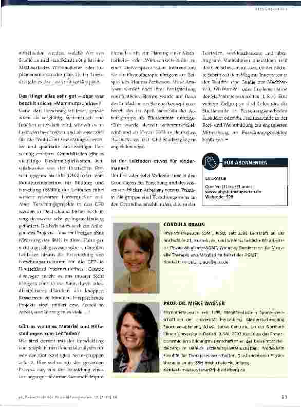 Vorschauseite 4: Forschung zu komplexen Interventionen