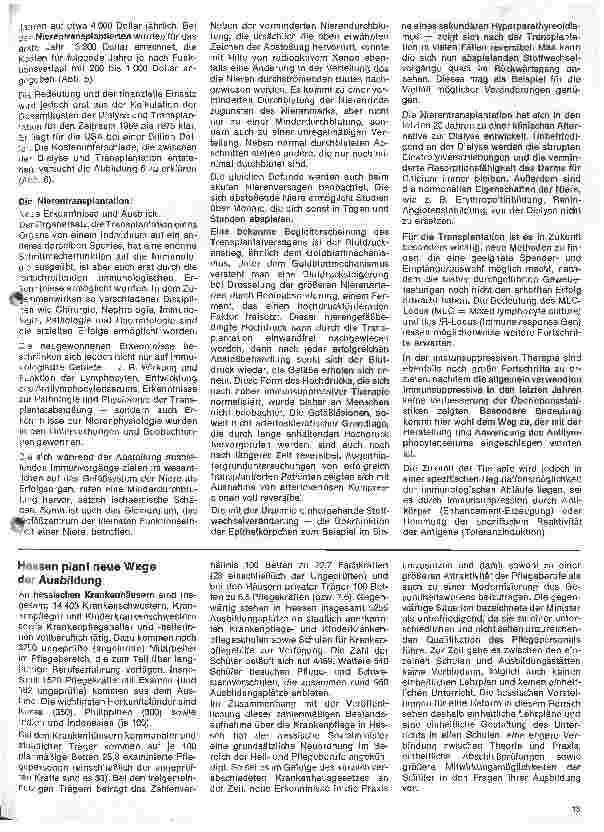 Vorschauseite 4: Immunologie und Klinik der Nierentransplantation 7. Folge: Langzeitverlaufskontrolle und Prognose