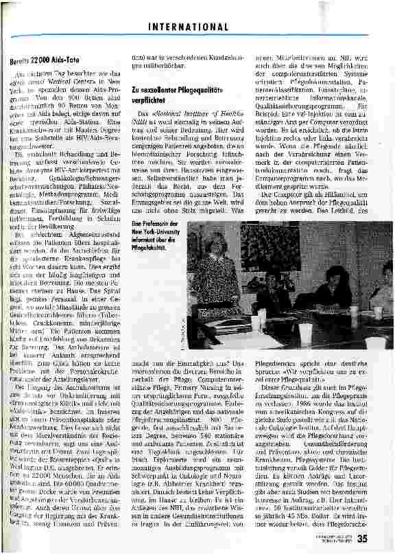 Vorschauseite 2: Eindrückliche Pflege in den USA Studienreise an die Ostküste Amerikas