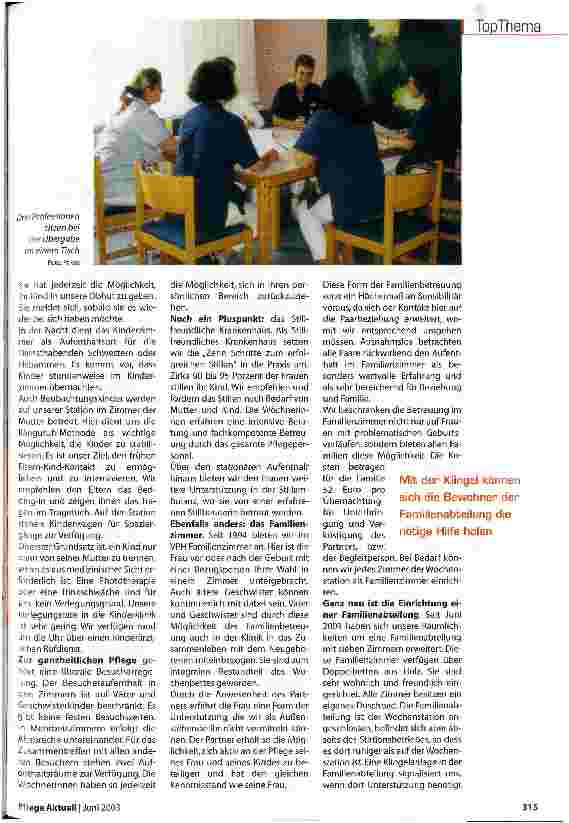 Vorschauseite 4: Familienorientierte Pflege auf Station