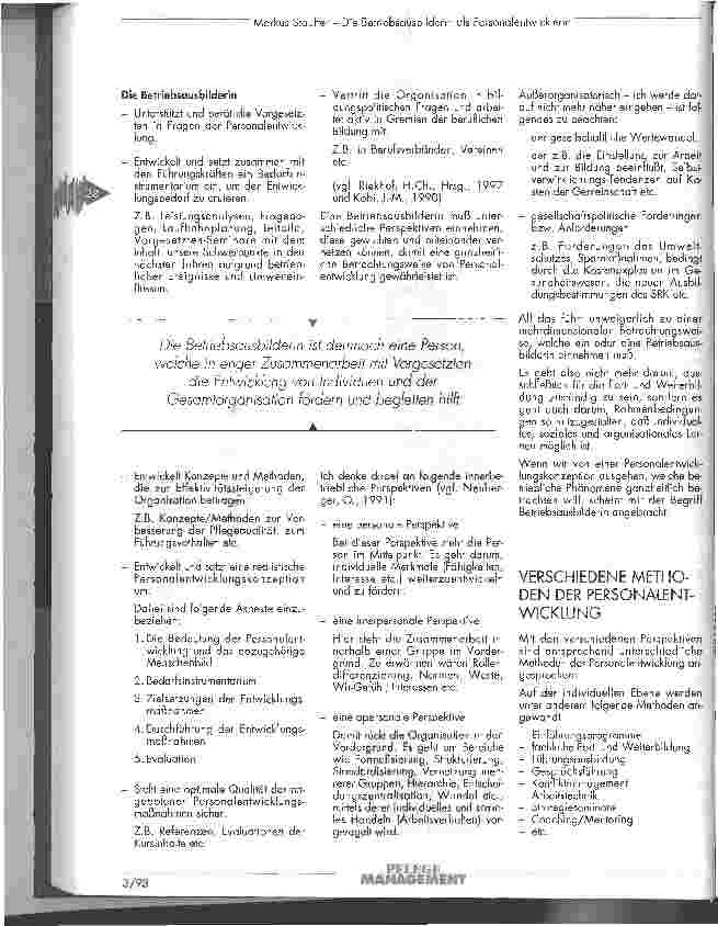 Vorschauseite 2: Die Betriebsausbilderin als Personalentwicklerin