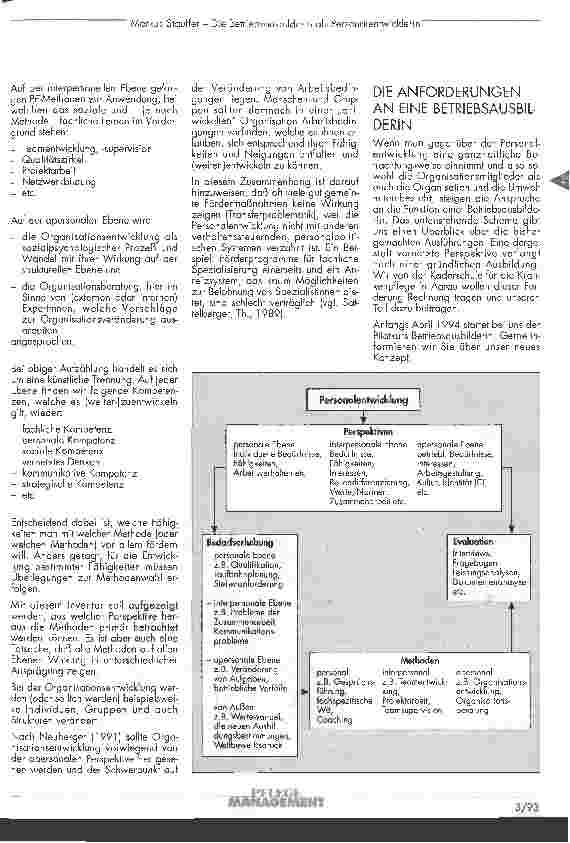 Vorschauseite 3: Die Betriebsausbilderin als Personalentwicklerin