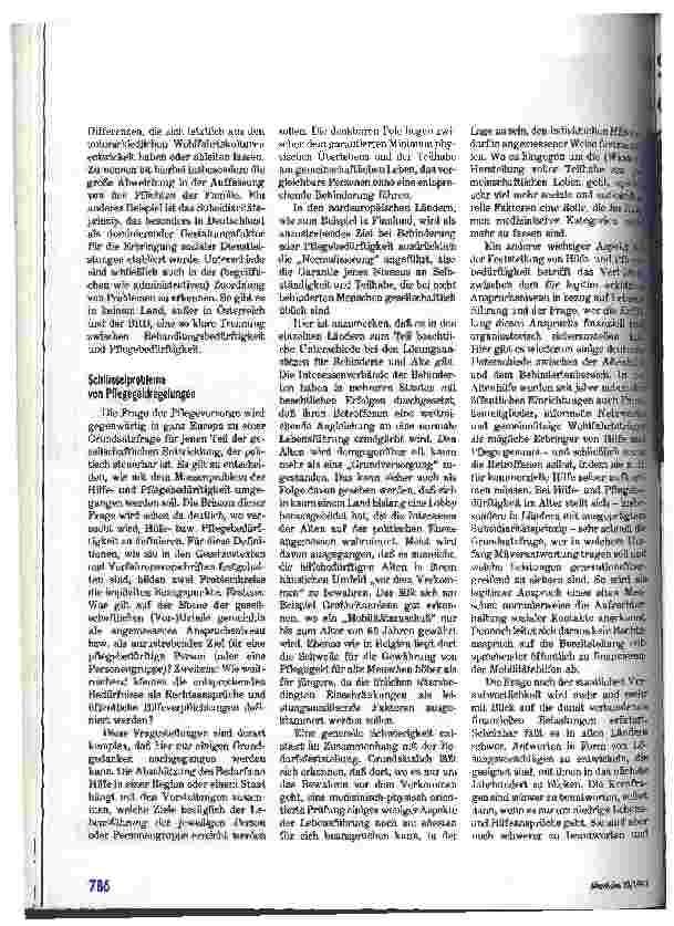 Vorschauseite 3: Pflegegeldregelungen in Europa Teil 1