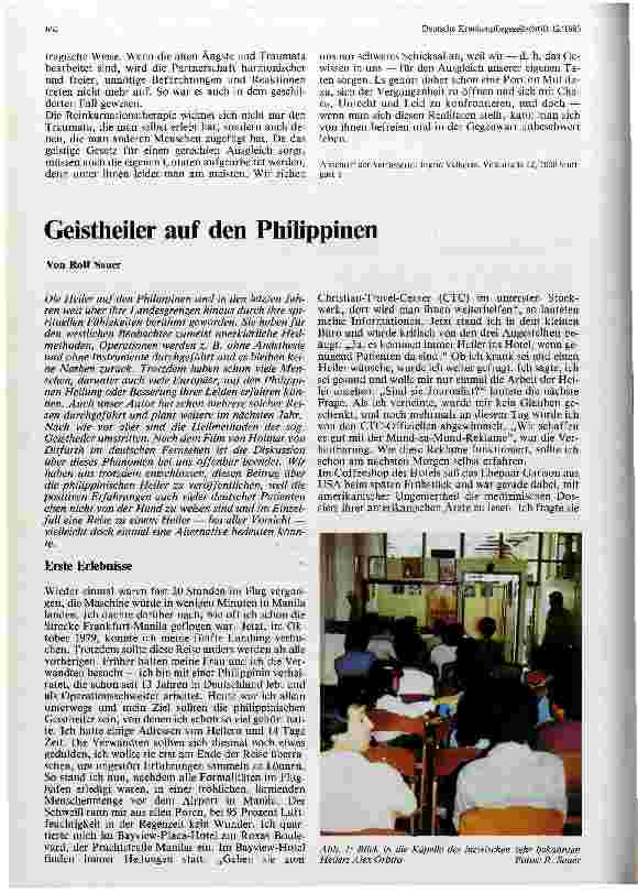 Vorschauseite 1: Geistheiler auf den Philippinen