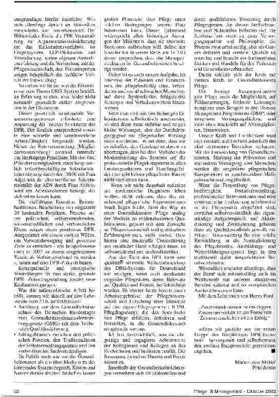 Vorschauseite 3: DPR-Jubiläum: Rückschau und Ausblick