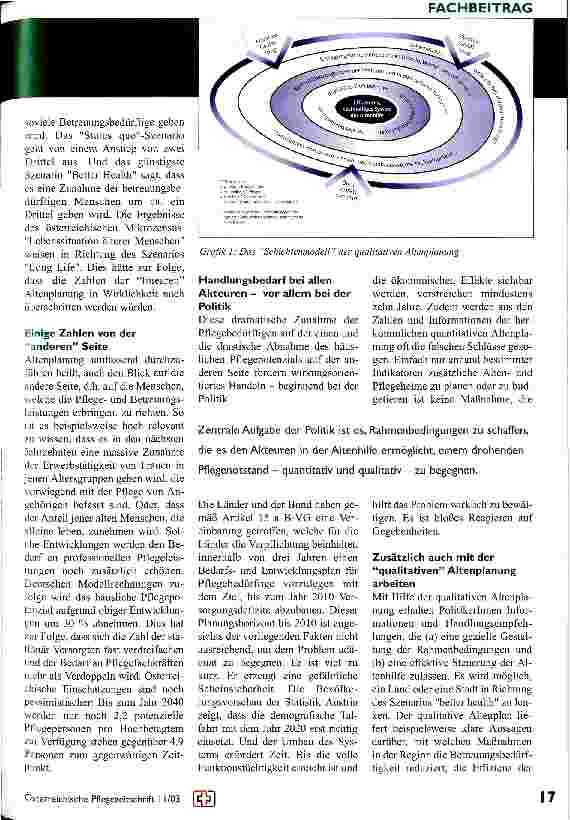 Vorschauseite 2: To be or not to be - Die politische Altenhilfe vor einem notwendigen Paradigmenwechsel