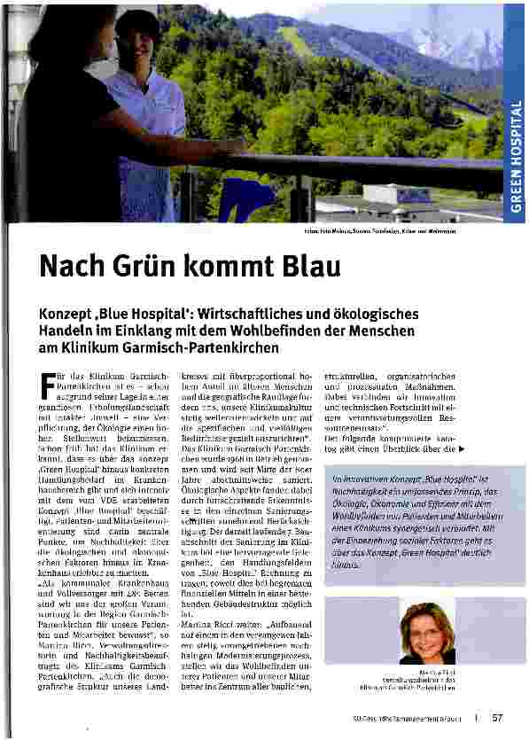 Vorschauseite 1: Nach Grün kommt Blau