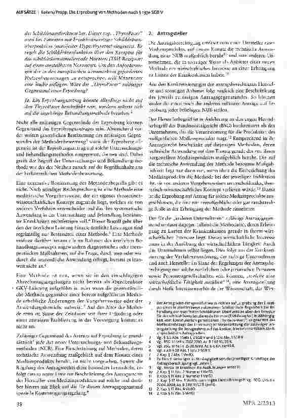 Vorschauseite 2: Die Erprobung von Methoden nach § 137e SGB V