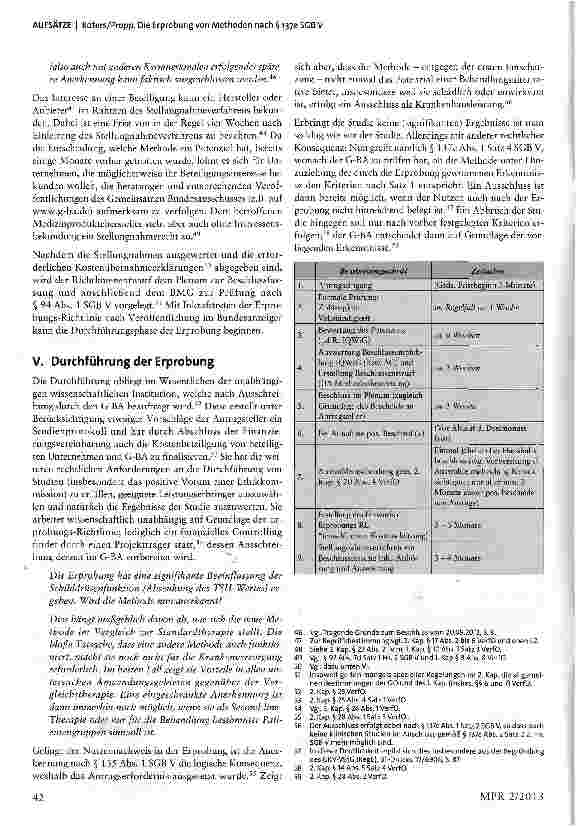 Vorschauseite 6: Die Erprobung von Methoden nach § 137e SGB V