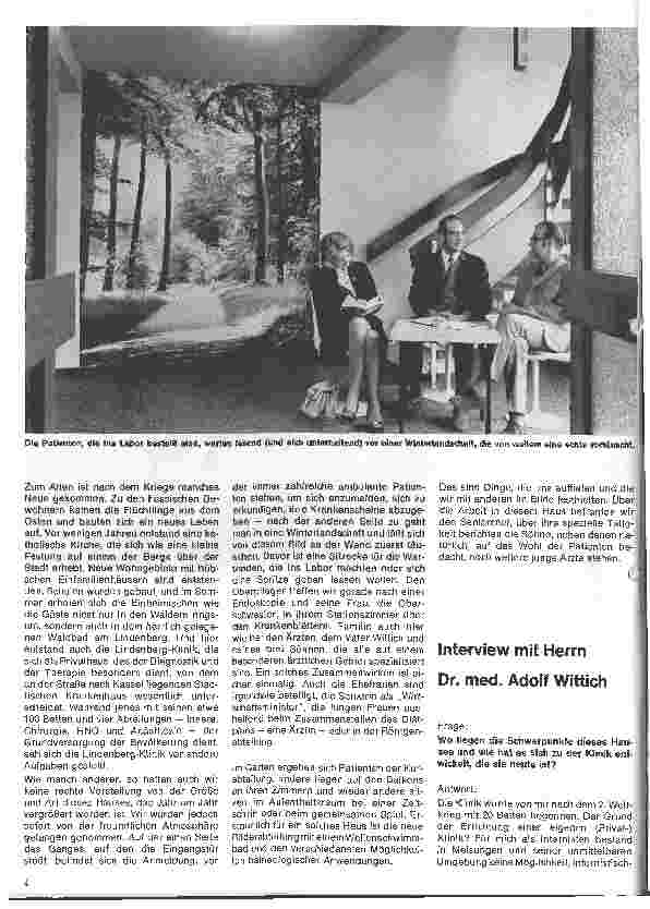 Vorschauseite 3: Die Lindenberg-Klinik in Melsungen