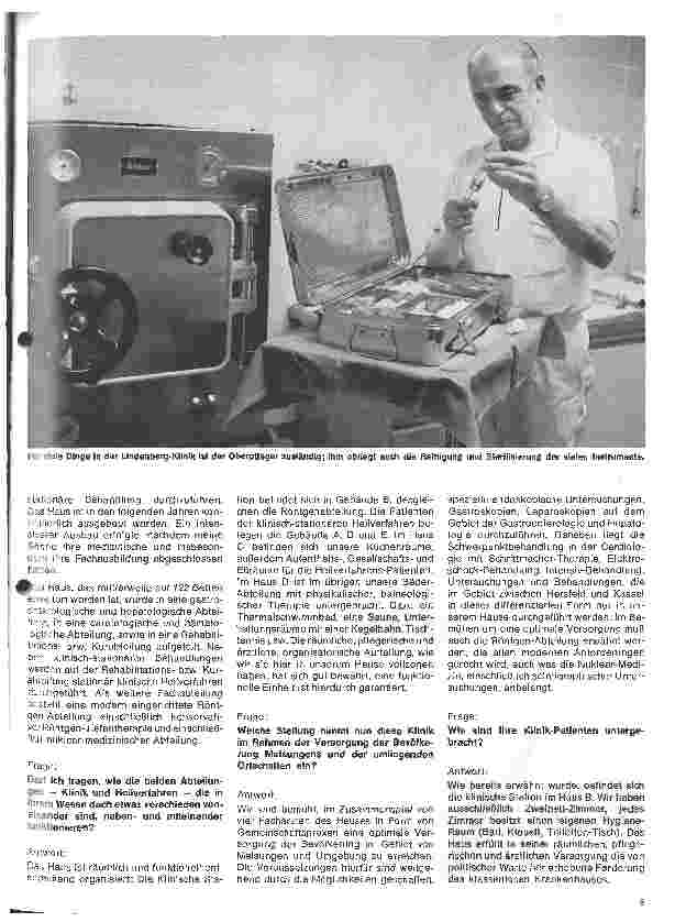 Vorschauseite 4: Die Lindenberg-Klinik in Melsungen