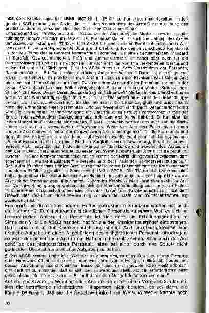 Vorschauseite 2: Haftungsprobleme bei der Vornahme von Injektionen und verwandten Eingriffen durch ärztliche Hilfspersonen