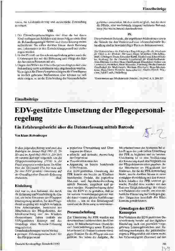 Vorschauseite 2: Grenzen ärztlicher Behandlungspflicht bei schwergeschädigten Neugeborenen Einbecker Empfehlungen d. Dt. Gesellschaft f. Medizinrecht, revid.