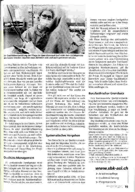 Vorschauseite 3: Qualitätssicherung im Operationssaal