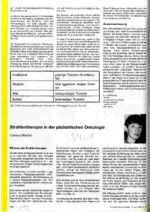 Vorschauseite 1: Strahlentherapie in der pädiatrischen Onkologie