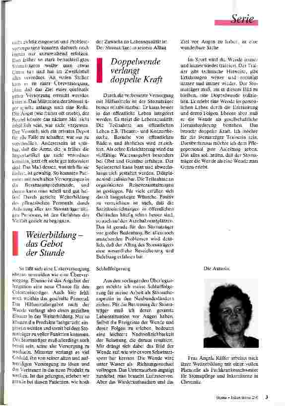 Vorschauseite 2: Wir sind das Volk ... Der Stomaträger im psychosozialen Umfeld der Wende (Teil 2)