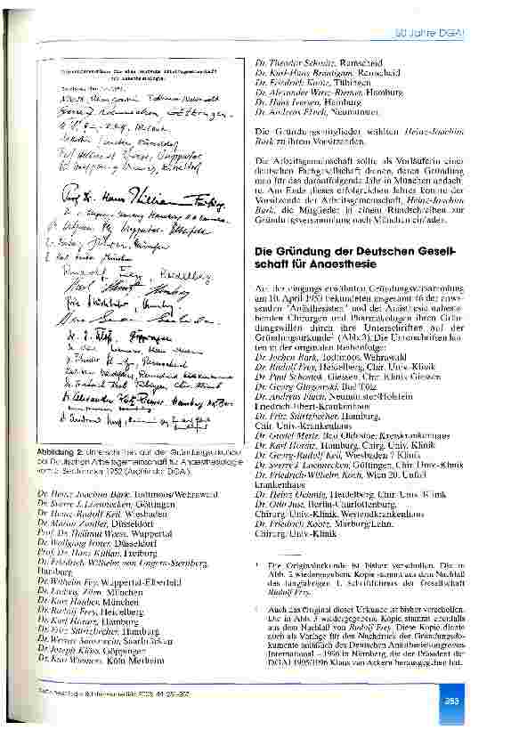Vorschauseite 3: 50 Jahre Deutsche Gesellschaft für Anästhesiologie und Intensivmedizin
