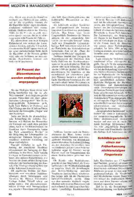Vorschauseite 3: Urologie: Verändertes Berufsbild