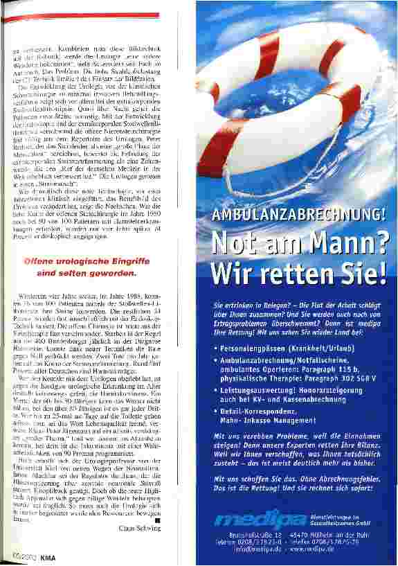Vorschauseite 4: Urologie: Verändertes Berufsbild