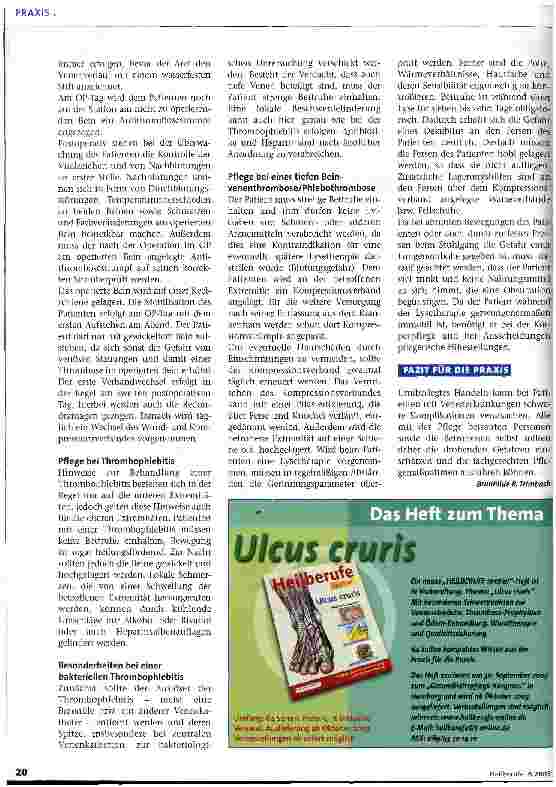 Vorschauseite 3: Venenerkrankungen aus medizinischer und pflegerischer Sicht