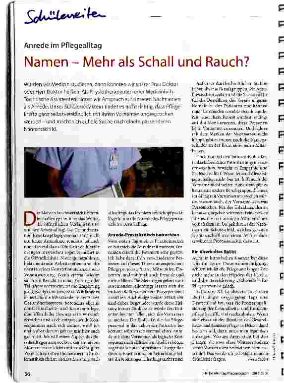 Vorschauseite 1: Namen - Mehr als Schall und Rauch?