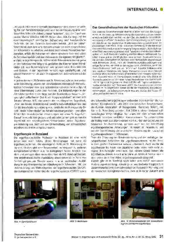 Vorschauseite 2: Ergotherapie in Russland