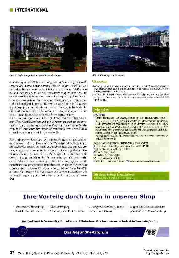 Vorschauseite 3: Ergotherapie in Russland