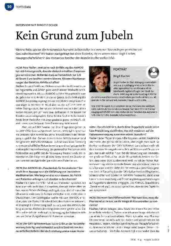 Vorschauseite 1: Kein Grund zum Jubeln