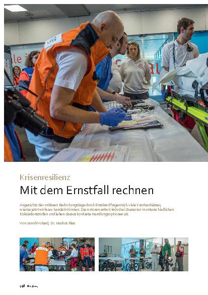 Vorschauseite 1: Krisenresilienz Mit dem Ernstfall rechnen