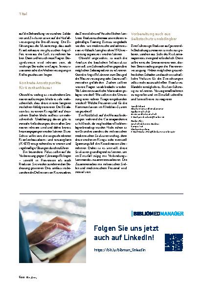 Vorschauseite 3: Krisenresilienz Mit dem Ernstfall rechnen