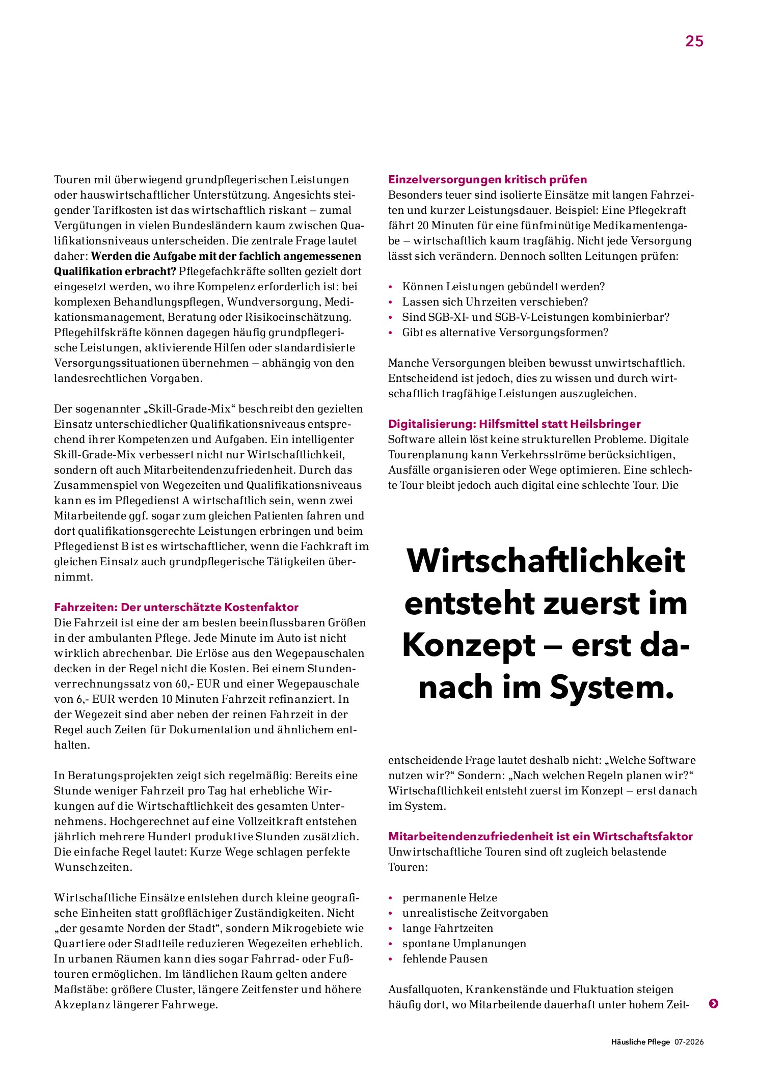Vorschauseite 4: Gute Touren, bessere Zahlen