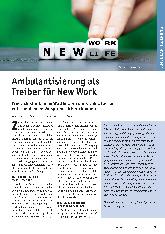 Vorschauseite 1: Ambulantisierung als Treiber für New Work