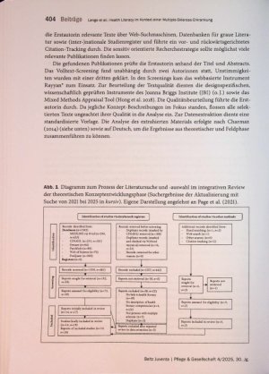 Vorschauseite 4: Health Literacy im Kontext einer Multiple-Sklerose-Erkrankung: Hybride Konzeptentwicklung