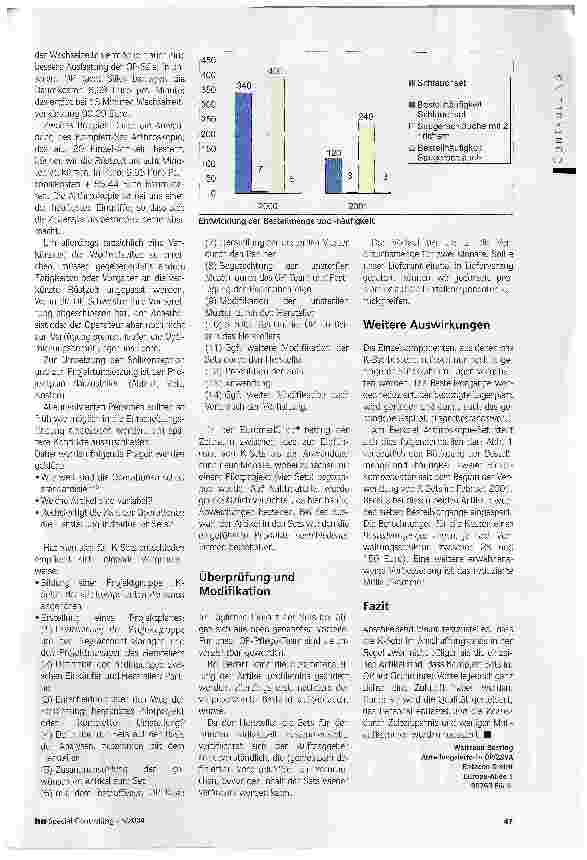 Vorschauseite 2: Qualität gesteigert, Personal entlastetProzessoptimierung im OP durch den Einsatz von Komplett-Sets