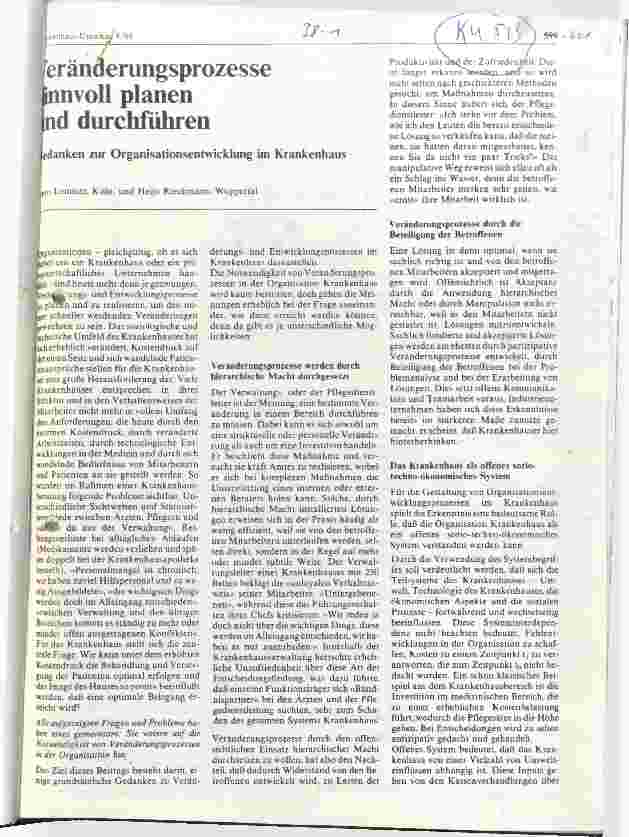 Vorschauseite 1: Veränderungsprozesse sinnvoll planen und durchführen