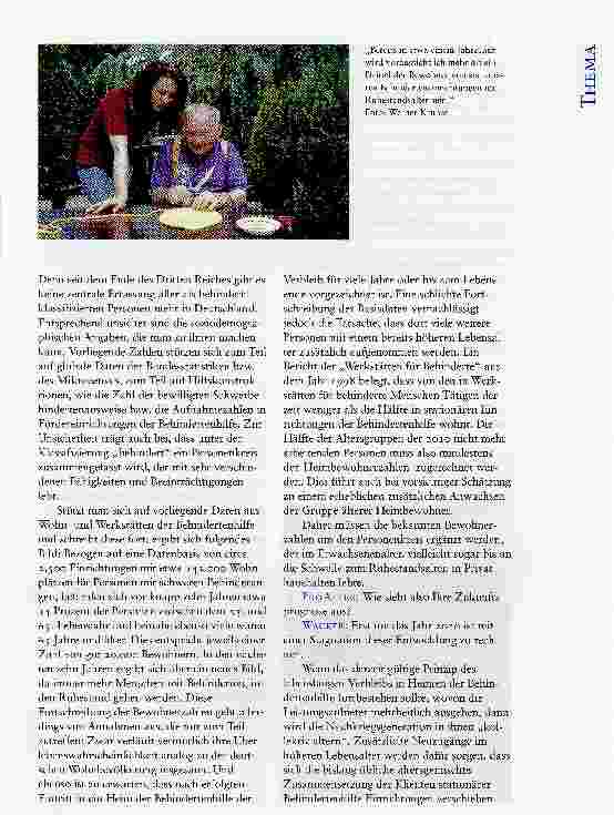 Vorschauseite 2: BEI DER VERSORGUNG VON ÄLTEREN MENSCHEN MIT BEHINDERUNG GIBT ES VIEL ZU VERBESSERNDAS PROALTER-EXPERTEN-INTERVIEW