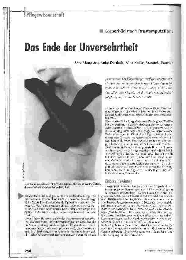 Vorschauseite 1: Das Ende der Unversehrtheit