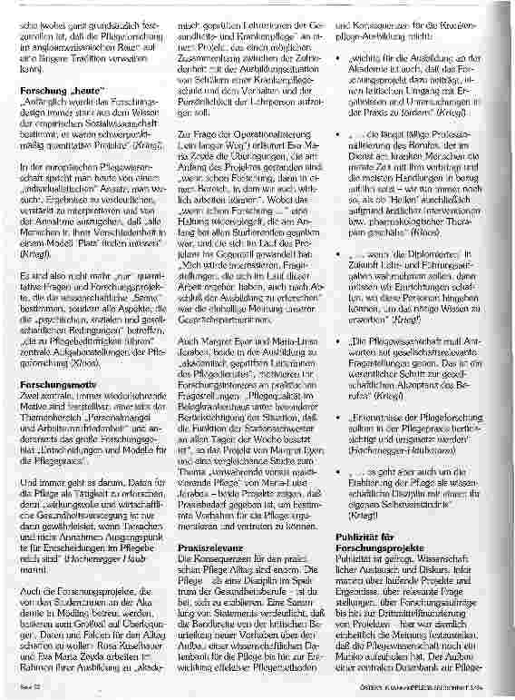 Vorschauseite 2: ... wie sollte Pflege sein? Eine zentrale Fragestellung zum Thema Pflegeforschung